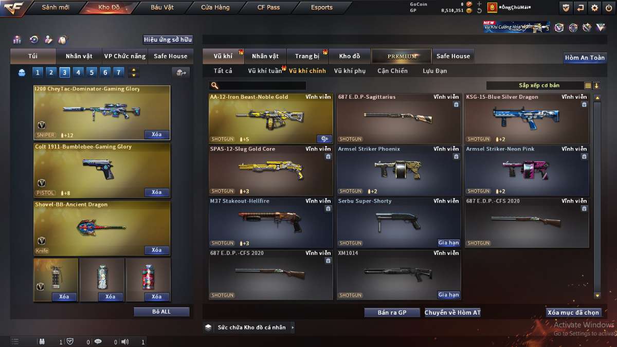 shop acc cf uy tin gia re